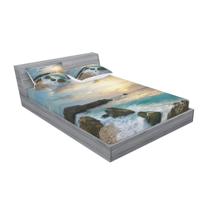 Microfiber Sheet Set, Full/Double Sheet Set with Fitted Sheet