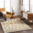 Khlani Adorijan Tribal Yellow Shag Area Rug-871841670