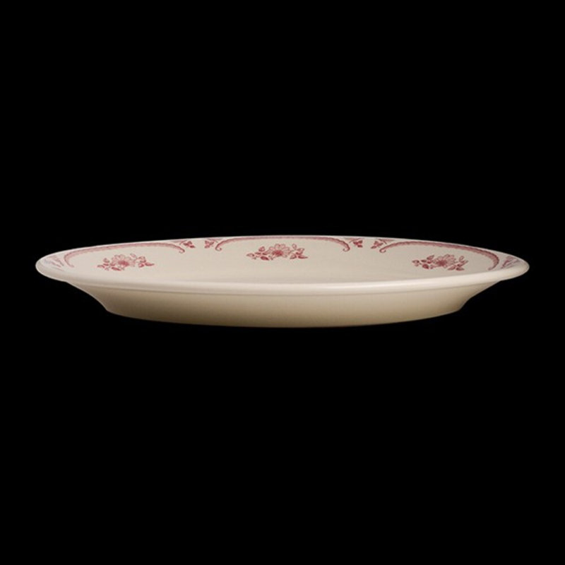 Rose américain ovale à bord roulé, H 8 po x L 11,75 po x l 8 po