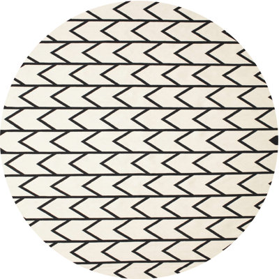 Tapis contemporain blanc / noir