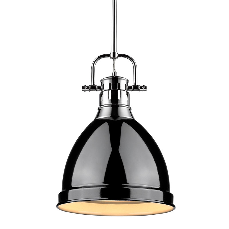 Ruthie 1 - Light Pendant, Black, Chrome