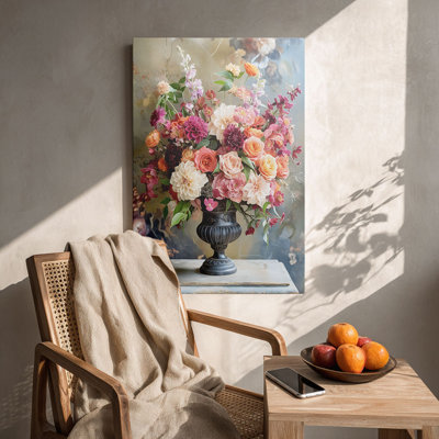 Impression sur toile élégante et élégante arrangement floral rétro - Urban Studio