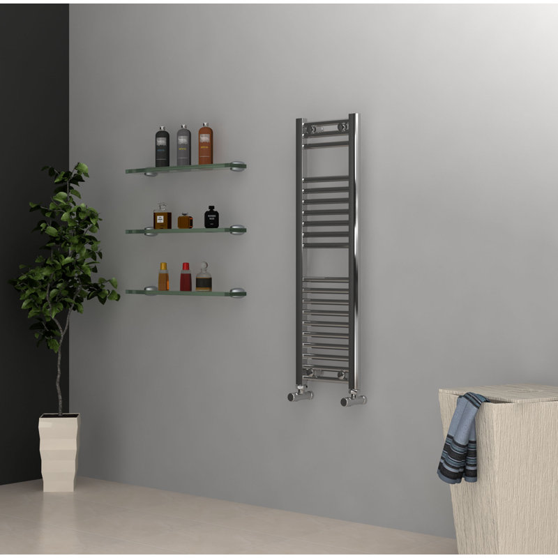 Shavonne Straight Towel Rail Heated Towel Rails, Chorme, 100cm H x 30cm W x 3cm D