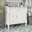 Meuble-lavabo de salle de bain avec lavabo, tiroir rabattable, tablette réglable et rangement pour porte-786699814