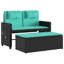 Banc de patio inclinable avec coussins vidaXL-99049278