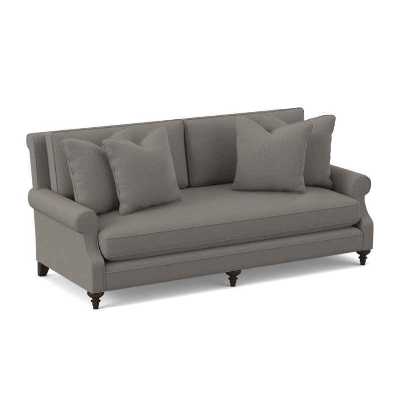 Sagamore Sofa, American Walnut, Kinsley Sky Viscose