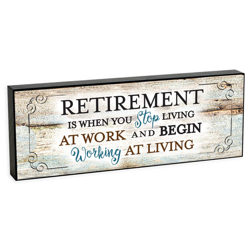 Plaque de table pour la retraite Gregary