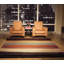 Wool Striped Area Rug in Black/Brown/Red-949110593