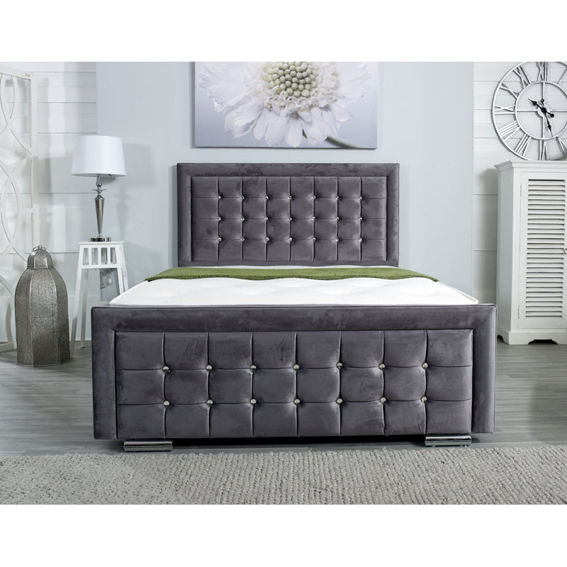 Gidney Upholstered Bed Frame, King
