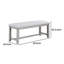Banc rembourré en tissu Kaory