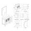 Ensemble de meuble-lavabo simple 42 po avec miroir Mance-24551047