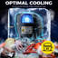 Coolski 72,8 po 54 cu. Congélateur vertical à 3 portes en acier inoxydable