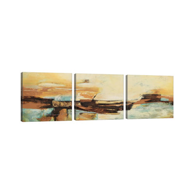Causal II - Canvas Wall Art Set - Wrapped Canvas (Set of 3)
