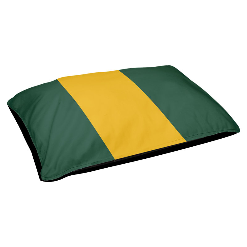 Oreiller rectangulaire New York, Petit (L 18 po x l 28 po), Vert forêt / récolte d'or