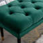 Repose-pieds capitonné en velours avec repose-pieds-347632136