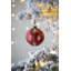 Ornements de boules de Noël D3,9 ", boules de Noël suspendues en verre, ensemble de 6