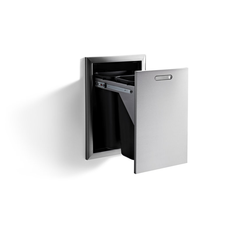 Ventana Steel Trash Bin