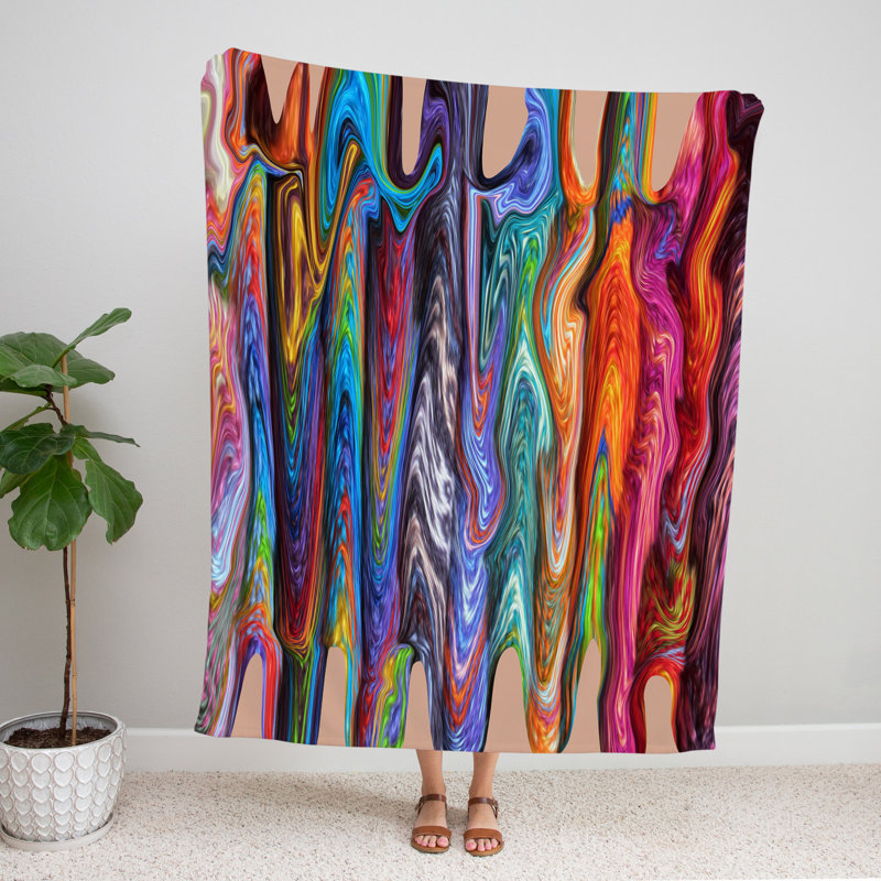 Throw Blanket, 80" L x 68" W
