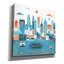 «Baltimore Skyline» par Michael Mullan, art mural sur toile-2135100737