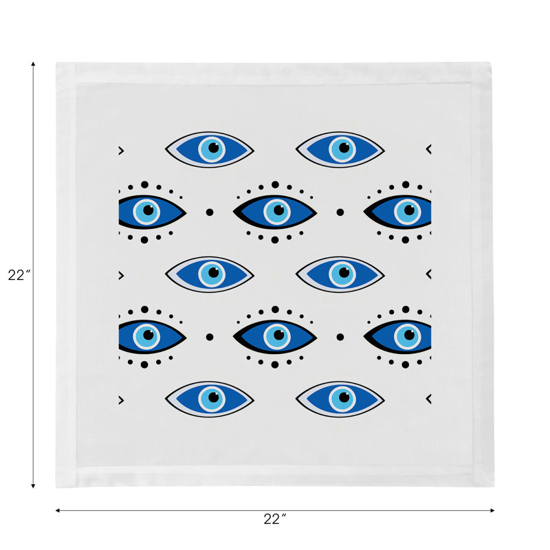 Eyes Cotton Blend Square Napkins