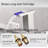 LED Waterfall Bathroom Faucet – 8-Inch Widespread 3-Hole Vanity Sink Faucet with Double Handles and Modern Touch-On Design-113012457