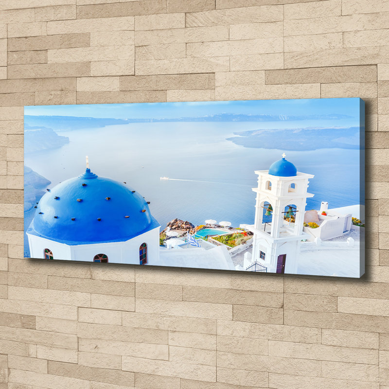 Santorini Greece - Wrapped Canvas Print