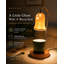 Lampe chauffe-bougie fantôme en céramique avec minuterie, brûleur de cire effrayant et mignon pour la décoration d'Halloween, chauffe-bougie électrique pour fondants parfumés, décoration pour la maison et la chambre