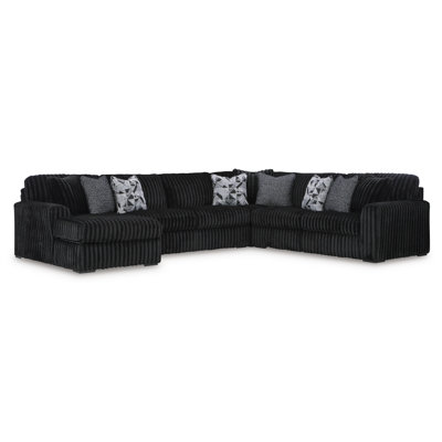 Midnight-Madness 4-Piece Sectional with Chaise