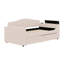 Upholstered Daybed With Storage Armrests, Trundle Bed And Latest Integrated Bluetooth Audio System-1359121047