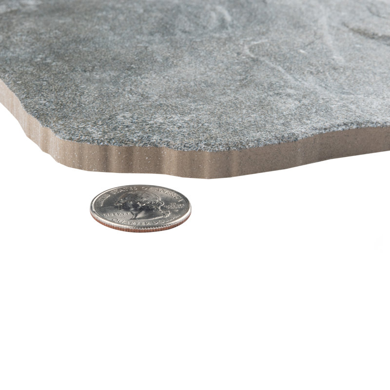 Carreau de mur et de sol en porcelaine de style campagne 5,88 "x 5,88" Country, Gris