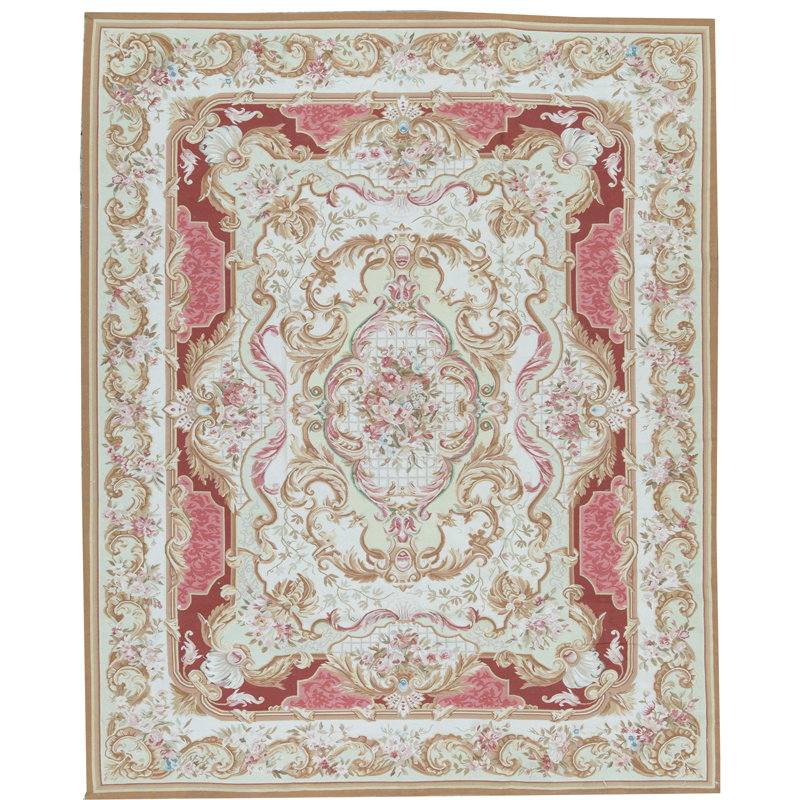 Aubusson Renaissance Wool Oriental Area Rug
