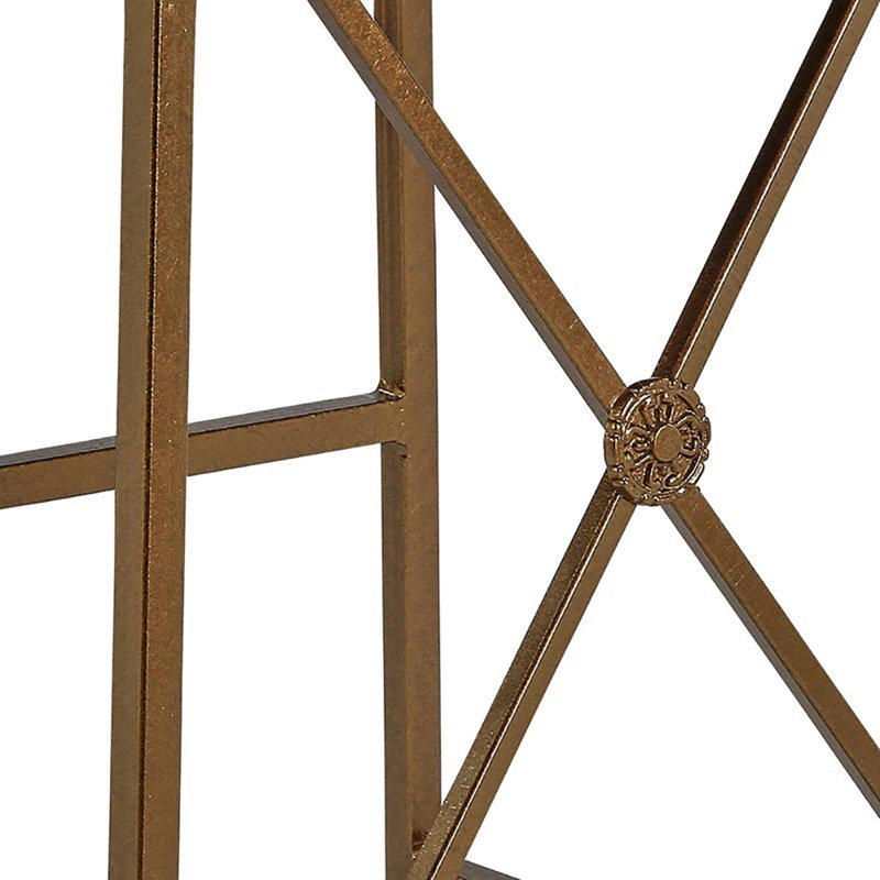 Medallion 26" Counter Stool, Bronzed Brass