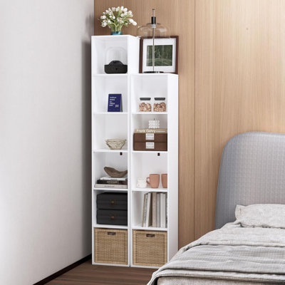 6 Cube Storage Organizer & Bookshelf With Anti-Tip Safety Device, Freestanding Cube Shelf For Home Office Organization And Display