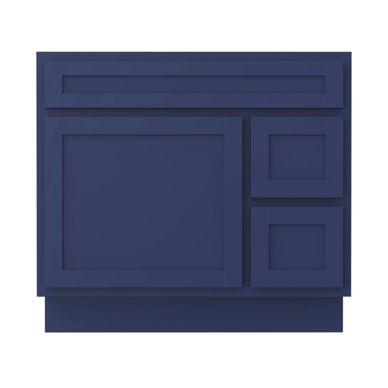 Base de meuble-lavabo simple 36 po seulement en bleu, Bleu
