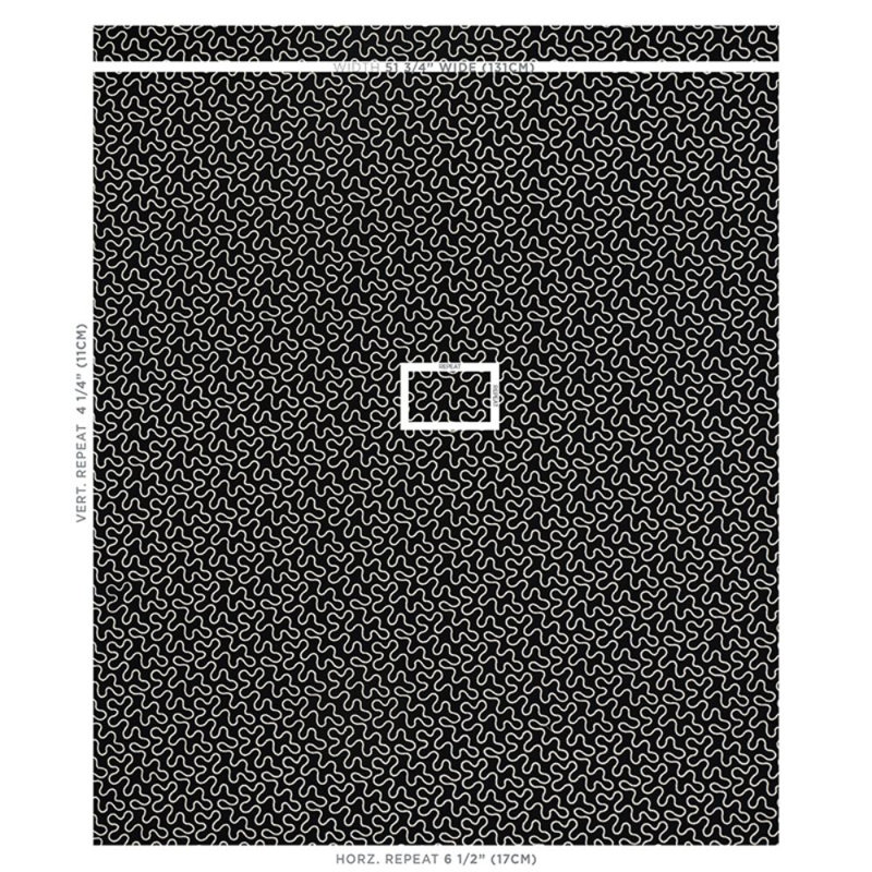 Tissu Schumacher x Celerie Kemble, Noir