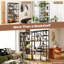 177cm H x 100cm W Metal Etagere Bookcase-834574057
