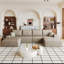 Canapé modulaire Cloud avec repose-pieds, velours côtelé moelleux sans assemblage-773697864-773697867-773697868
