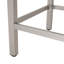 Table de bar d'extérieur en aluminium 43 po avec plateau en rotin PE, finition grise