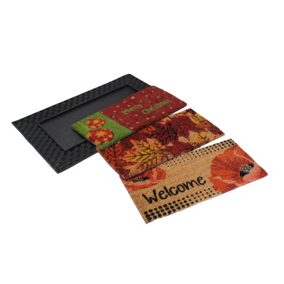Morgayne Non-Slip Floral Outdoor Doormat