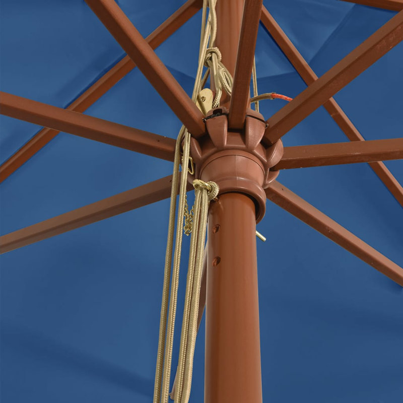Aslyn Market Parasol, Azure Blue, 273cm H x 400cm W x 400cm D