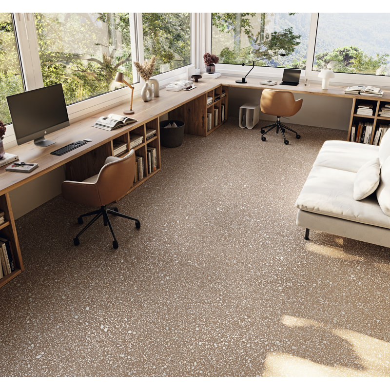 Carrelage en porcelaine à finition 3D 32 "x 32" Terizzo-Look Santi Siena