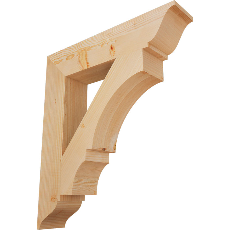 Support traditionnel Balboa, L 5 1/2 po x P 30 po x H 34 po, Sapin de Douglas lisse