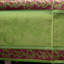 Nappe à motif floral en coton jacquard provençal enduit de polyurétrafluoroéthylène résistant aux taches et essuyable-66140883