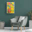 Art mural sur toile tendue «Howie Green», art mural abstrait 5 pour le salon, la chambre à coucher ou le bureau - 22 x 32