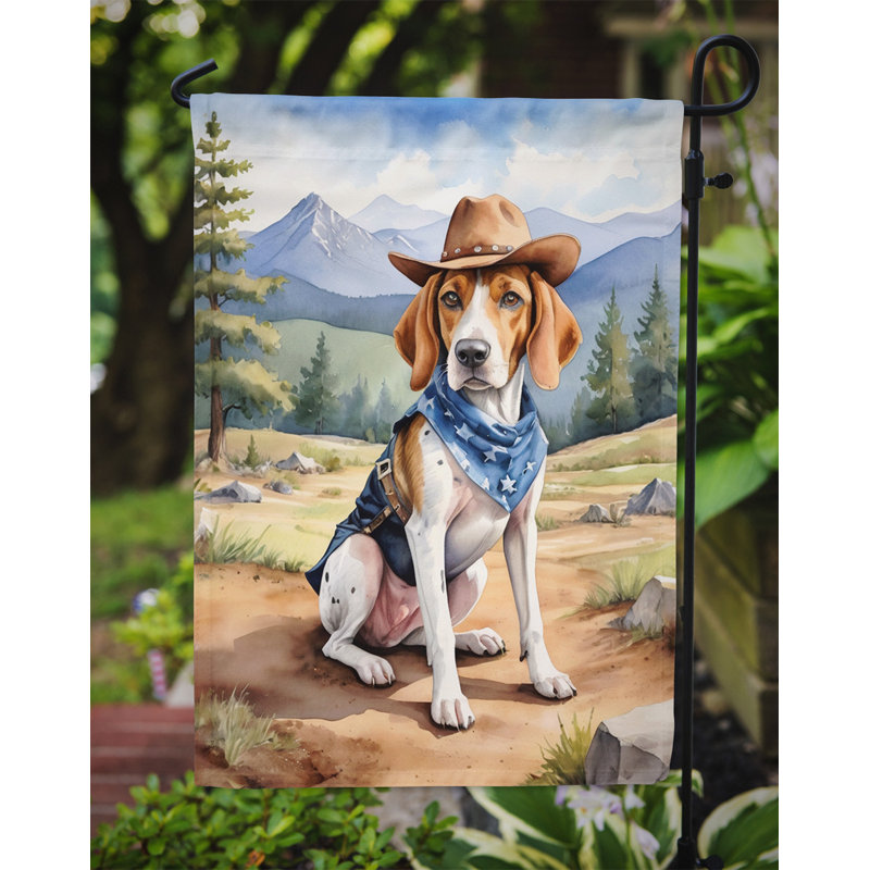 Drapeau Cowboy Welcome Garden, Foxhound anglais