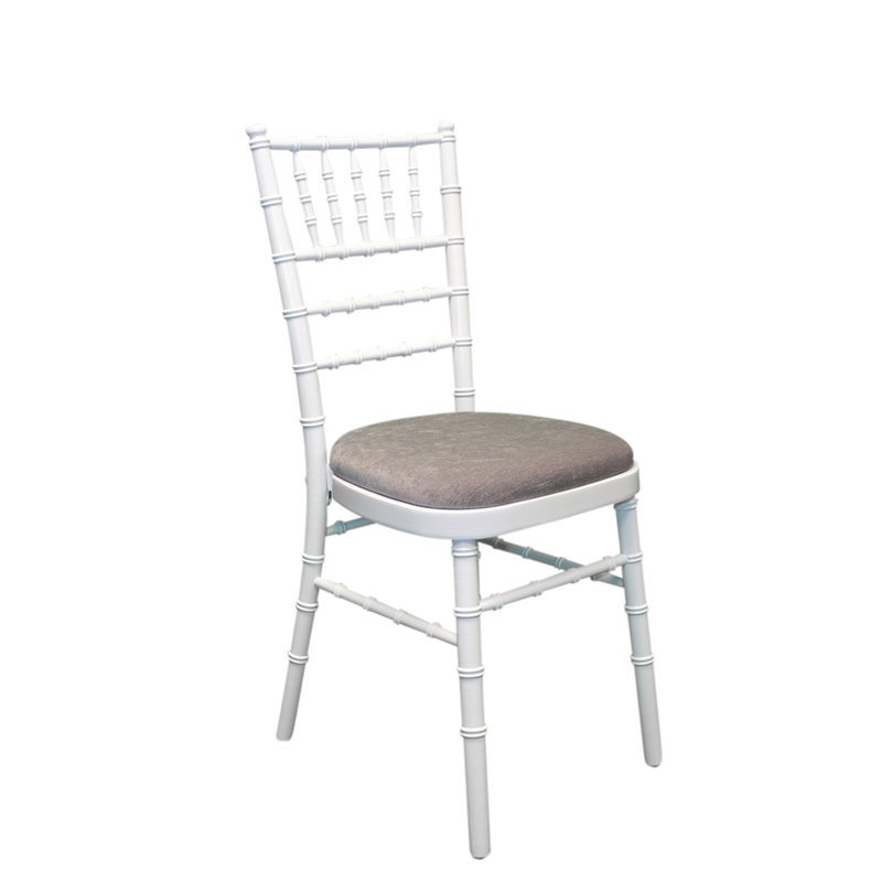 Arrington 43cm H Polyester Blend Upholstered Ladder Back Side Chair, Grey, White