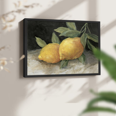Zesty Lemons II -Framed Print - Restickable