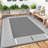 Outdoor Rug Waterproof All-Weather RV Awning Mat, Modern Neutral Plastic Straw Outside Camping Rug for Large Patio, Deck, Backyard-1118222842-1118222843