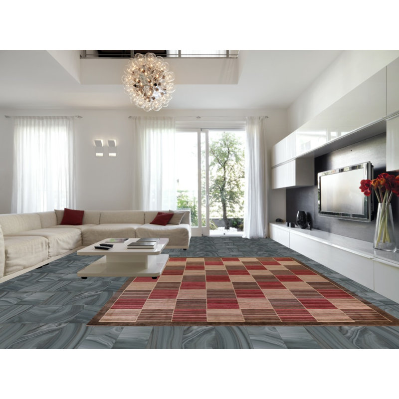 Tapis à carreaux Gabbeh 10 x 14