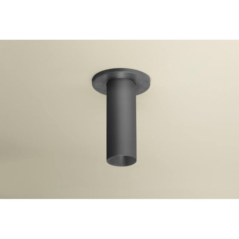 Luxe 2 in Cylinder Flush Mount, 17 W, 7.5" H x 7.5" W x 7.5" D, Satin Black